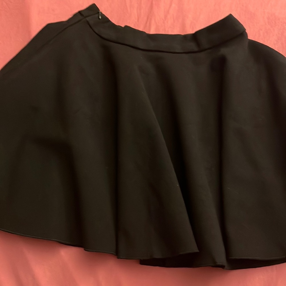 Black mini skirt